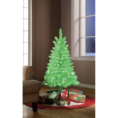 Holiday Time Pre Lit 4 Lime Green Artificial Christmas Tree Clear