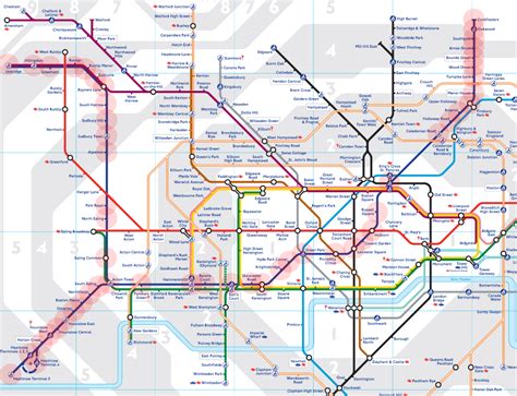 Piccadilly Line Map London Underground Tube