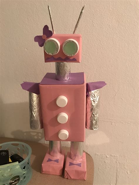 Cardboard Robot Craft Riddles For Fun