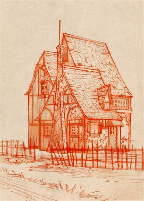 The Art Of Renee Bates Cottage Sketch