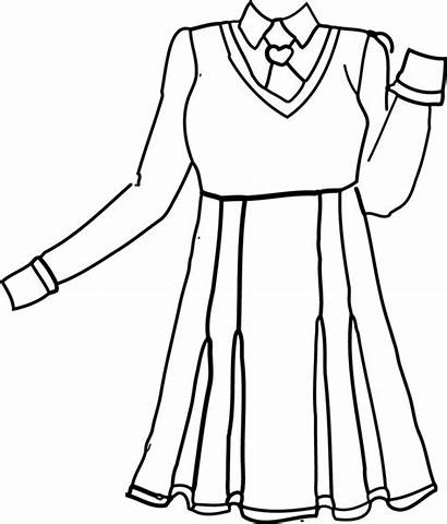 Uniform Coloring Pages Anime Drawing Lineart Drawings