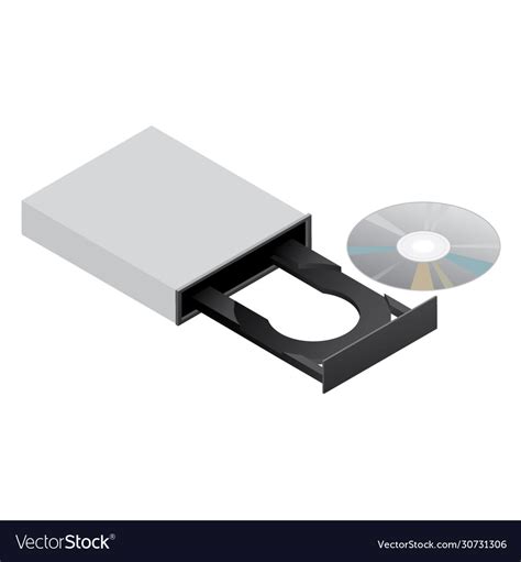 Cd Rom Dvd Disk Drive Royalty Free Vector Image