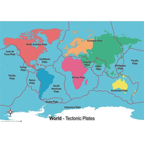 Tectonic Plates Map Findel International