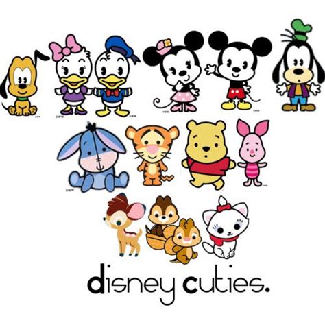 Cute Disney Characters Disney Cuties Kawaii Disney