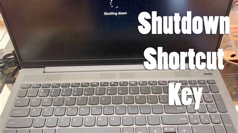 how to shutdown lenovo laptop using keyboards shutdown shortcut key in windows 10 shutdown