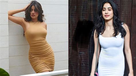 Janhvi Kapoors Hottest Bodycon Dress Collection Flaunting Her Curvaceous Body That Are Fitness