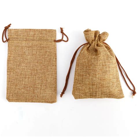 Small T Packing Bag Drawstring Burlap Jute Linen Pouch Bag Buy