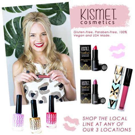 Kismet Cosmetics Local Beauty Line Paraben Free Products Cosmetics