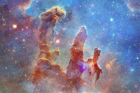 Outer Space Art Nebulas Galaxies And Bright Stars In Beautiful