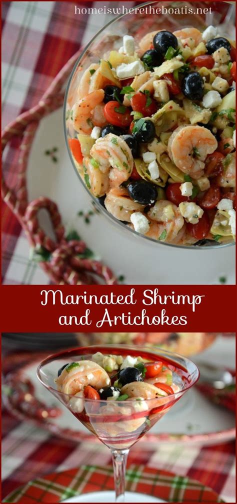 This recipe also works well with scallops. The Life of the Party: Marinated Shrimp and Artichokes ...