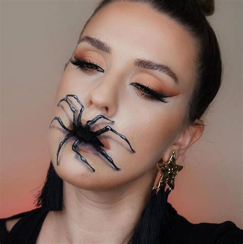 Creepy Spider Makeup For Halloween 2020 The Glossychic