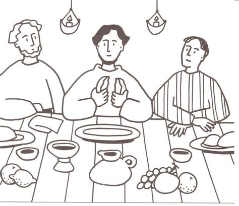 Last Supper Coloring Page The Last Supper Coloring Home