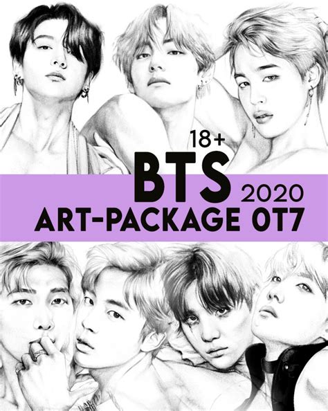 Bts Ot7 Art Package 2020 Explicit Art A5 Size 8 2x5 9 Etsy