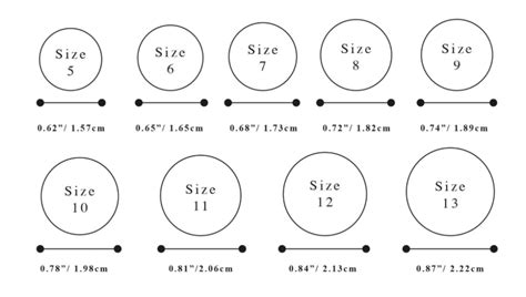 Us Mens Ring Size Printable Chart