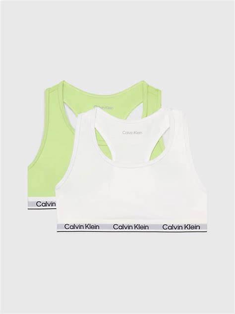 2 Pack Girls Bralettes Modern Cotton Calvin Klein® G80g8006400t7