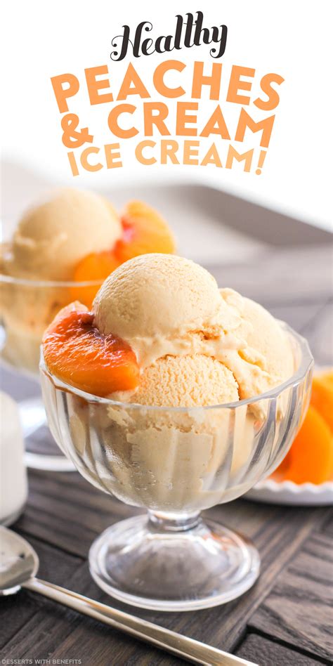 Plenty of desserts can be prepared from start to finish, then frozen, and this doesn't diminish their quality. Healthy Peaches and Cream Ice Cream