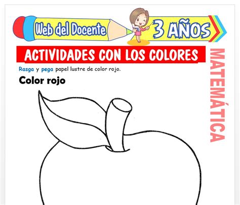 Actividades Con Los Colores Para Niños De 3 AÑos Web Del Docente