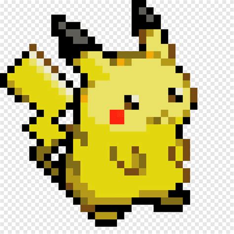 Pikachu Pokémon Yellow Pixel Pikachu Text Emoticon Png Pngegg