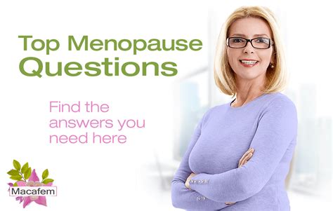 top menopause questions answered