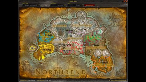 Northrend Levelling Guide With Basic Levelling Map
