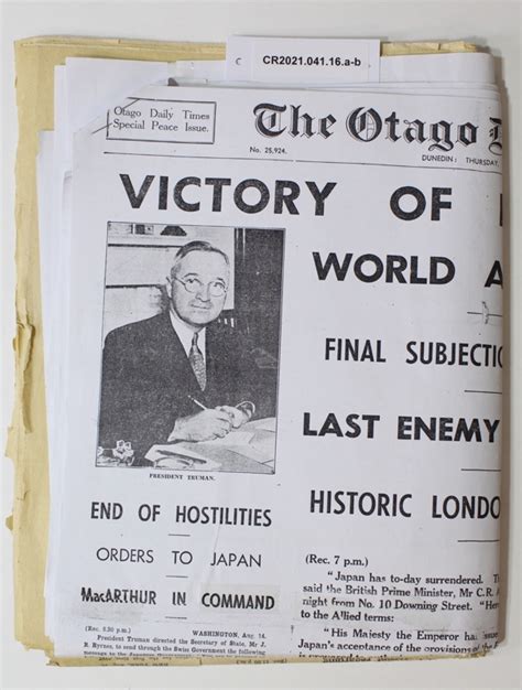 Newspaper The Otago Daily Times August 16 1945 The Otago Daily Times And Witne Ehive
