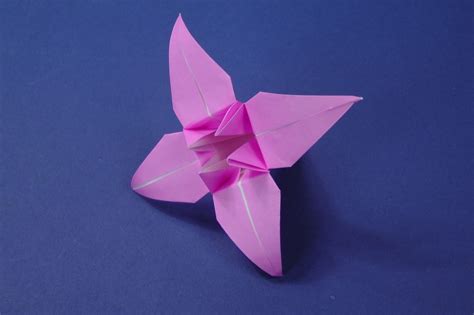 Origami Lily Flower Instructions Tavins Origami