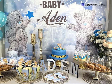 Maybe you would like to learn more about one of these? Cakes by Sevil — Teddy Bear Baby shower theme.