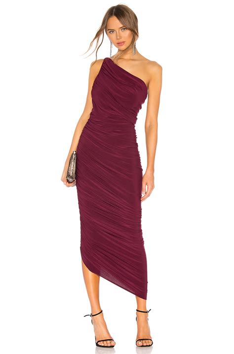 Norma Kamali Diana Gown In Plum Revolve