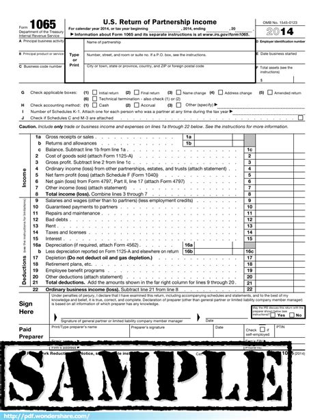 1065 Tax Form Sales Tax Mafiapowen