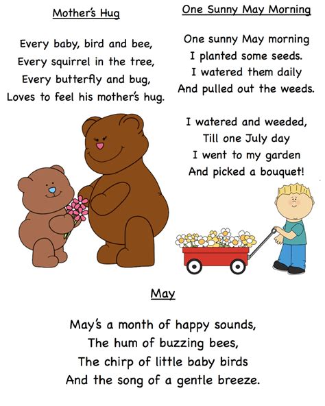 Freebie May Poems Grade Onederful