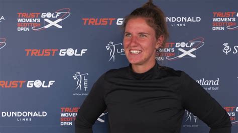 Leonie Harm Thursday Flash Interview 2022 Trust Golf Women S Scottish Open Round 1 Goodcaddie