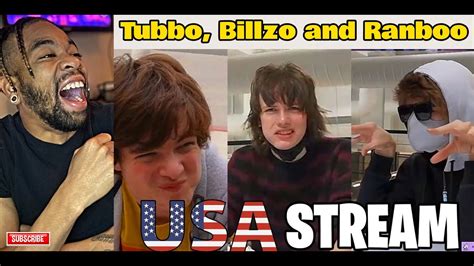 Tubbo Ranboo And Billzo Best Moments In Usa Stream Reaction Youtube