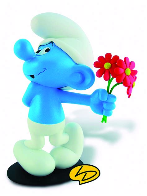 Jun108049 Smurfs Smurf In Love Statue Previews World
