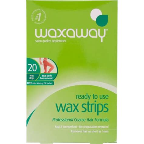 Buy Waxaway Ready To Use Wax Strips 20 Pack Online Chemist Australia