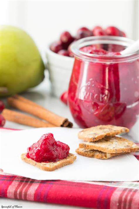 Cranberry Pear Chutney Spoonful Of Flavor