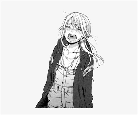 anime crying drawing