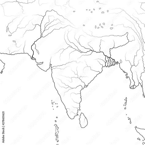 Indian Ocean Map Blank