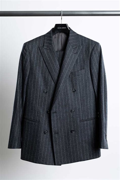 Gray Chalk Stripe Flannel Suit He Spoke Style