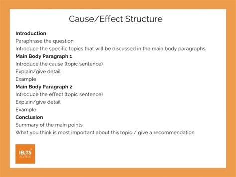 How To Write A Cause And Effect Essay Ielts Achieve