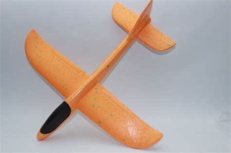 Gleitflieger Orange Wurfgleiter Xxl Styroporflieger 50cm Flieger
