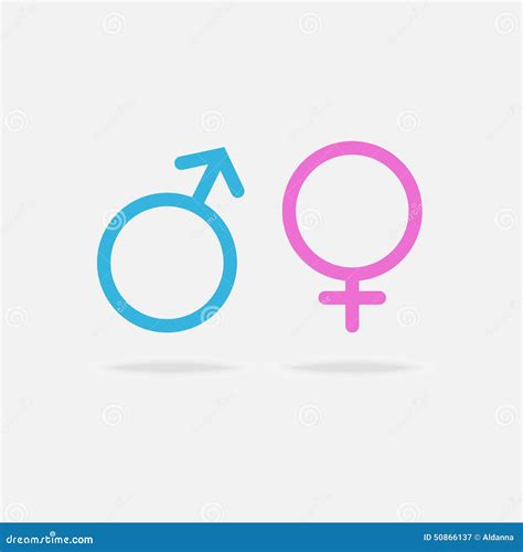 Icône Masculine Et Femelle Dorientation Sexuelle Illustration De Vecteur Illustration Du