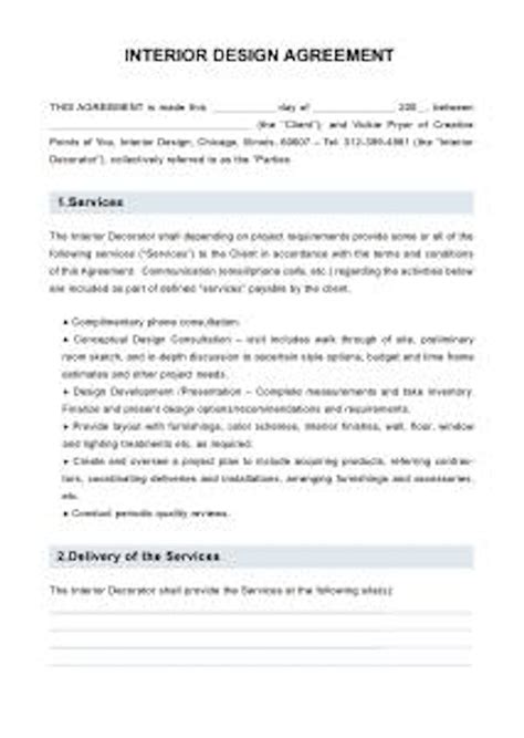 The Most Popular Interior Design Contract Template Edit Pdf Forms