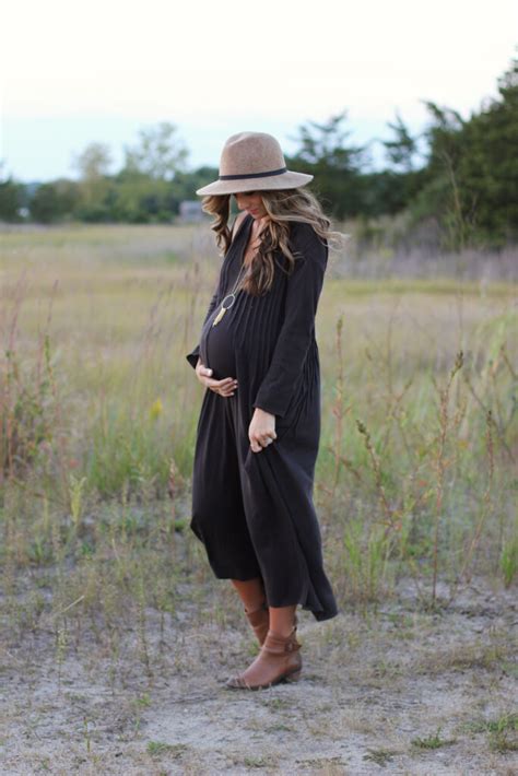 Maternity Style Fall Maxi Dress Lauren Mcbride