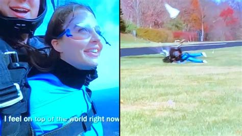 The Bachelor Rachels Skydiving Accident Skydive Ends In Face Plant