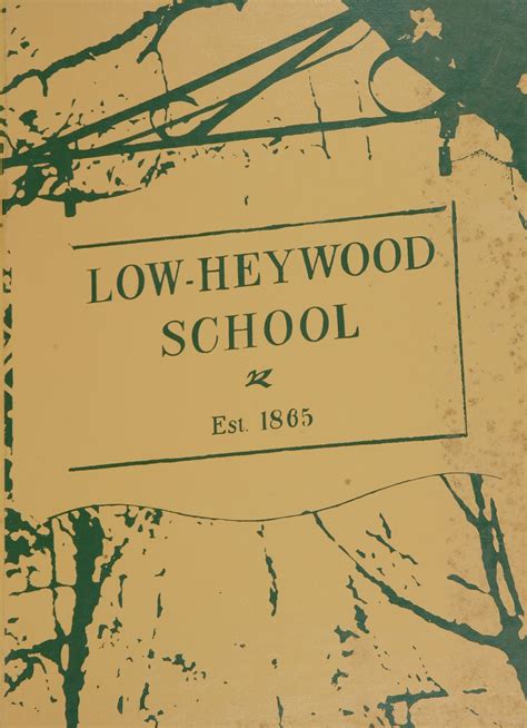 1974 Yearbook From Kinglow Heywood Thomas High School From Stamford