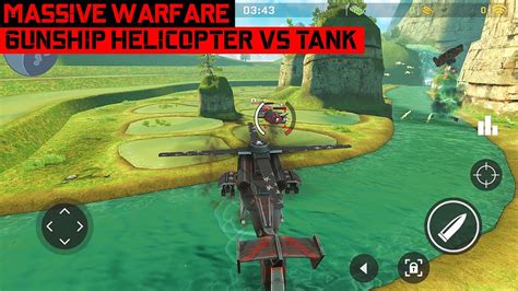 Massive Warfare Gunship Helicopter Vs Tank Battle Multiplayer