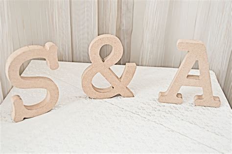 Unfinished Self Standing Wooden Letters Wooden Letters Etsy Wooden