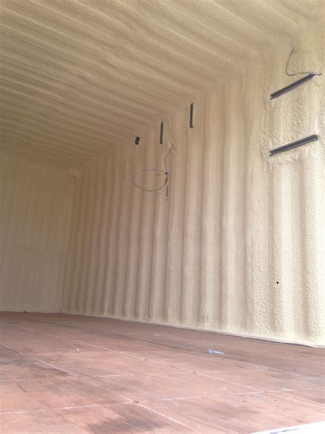 Shipping Container Insulated With Spray Foam Insulation Ozarkfoam