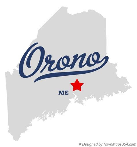 Map Of Orono Me Maine
