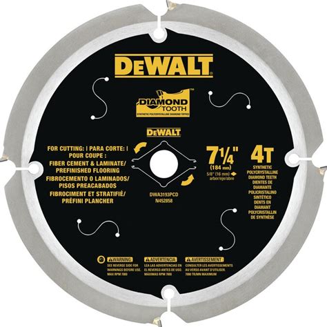 Dewalt 7 14 In 4 Tooth Diamond Circular Saw Blade In The Circular Saw